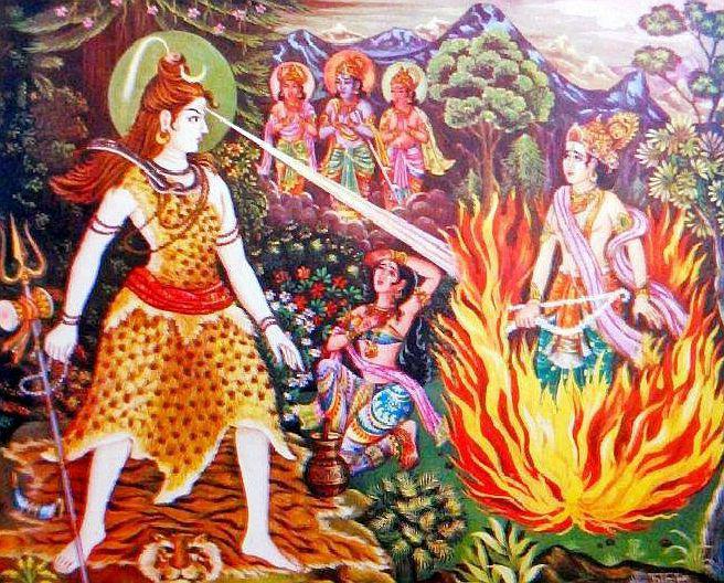 Gamle tradisjoner av hinduisme. Gud Kama som et symbol på kjærlighet og kjærlig lidenskap