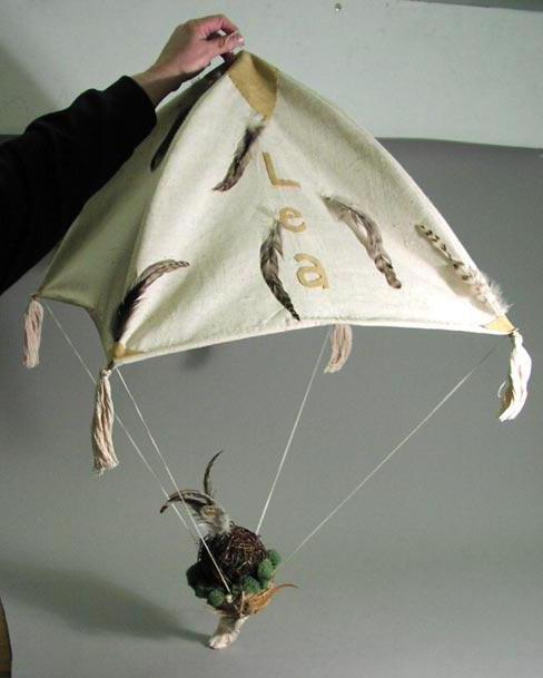 Hvordan lage en fallskjerm fra papir: fire alternativer