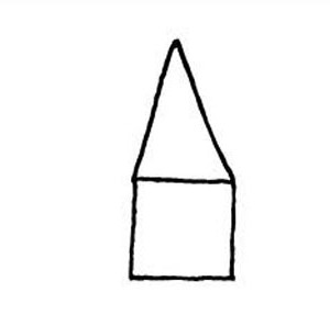 hvordan å tegne et hus i blyant trinn for trinn
