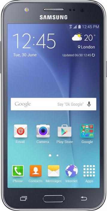 Samsung Galaxy J7: detaljert gjennomgang